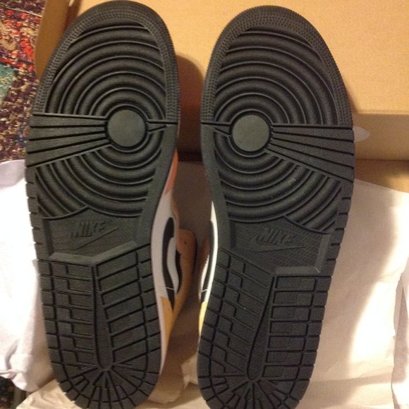 Air Jordan 1 Mid SE Men's Leather & Suede Multicolor Sneakers - 12 - New in Box - Picture 4 of 9